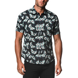POSTMARC Men's Shirt - Midnight Blue Orchids