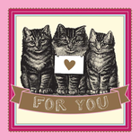 POTLUCK PRESS LLC Card - For You Kittens POTLUCK PRESS LLC Card - For You Kittens