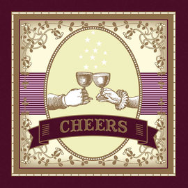 POTLUCK PRESS LLC Card - Cheers Toast POTLUCK PRESS LLC Card - Cheers Toast