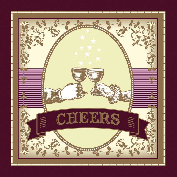 POTLUCK PRESS LLC Card - Cheers Toast