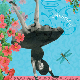 POTLUCK PRESS LLC CARD-CELEBRATE CARTWHEEL