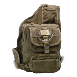 PRAIRIE SCHOONER Hiking Backpack/Sling - Green Canvas