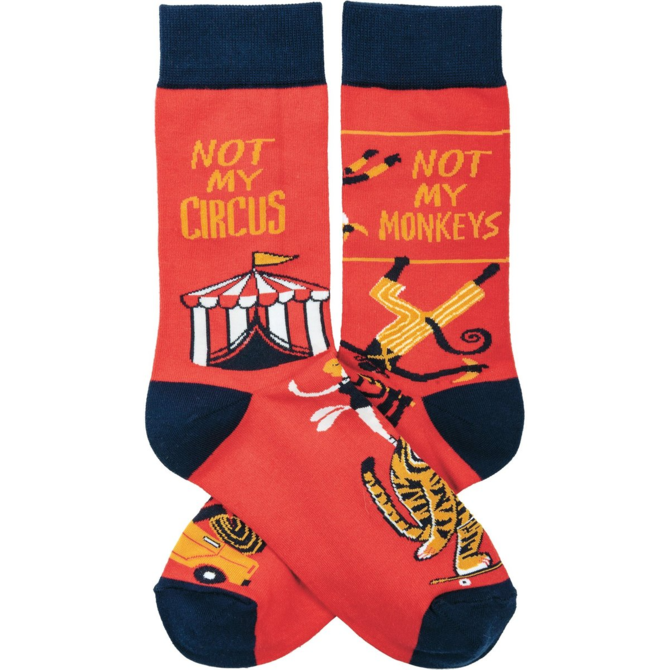 PRIMITIVES BY KATHY Socks - Circus & Monkeys