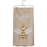 PRIMITIVES BY KATHY TEA TOWEL-QUEEN BEE