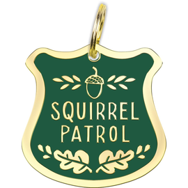 PRIMITIVES BY KATHY COLLAR CHARM-SQUIRREL PATROL