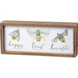 PRIMITIVES BY KATHY Box Sign - Bees