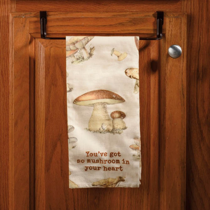 PRIMITIVES BY KATHY TEA TOWEL-SO MUSHROOM