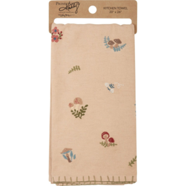 PRIMITIVES BY KATHY TEA TOWEL-MUSHROOM TOSS