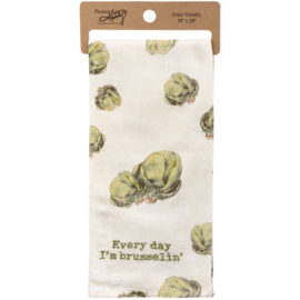 PRIMITIVES BY KATHY TEA TOWEL-IM BRUSSELIN