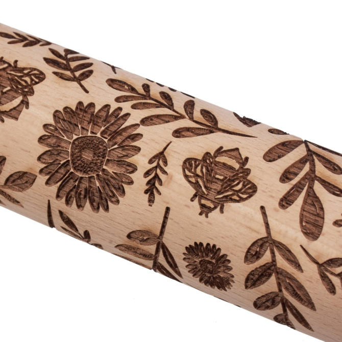 PRIMITIVES BY KATHY ROLLING PIN-FLORALS SM