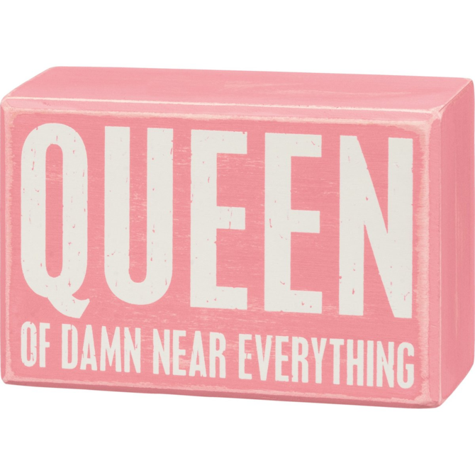 PRIMITIVES BY KATHY Box Sign/Sock Set - Queen