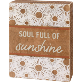 PRIMITIVES BY KATHY Box Sign - Sunshine