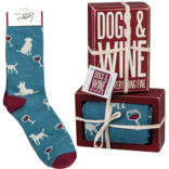 PRIMITIVES BY KATHY Box Sign/Sock Set - Dogs