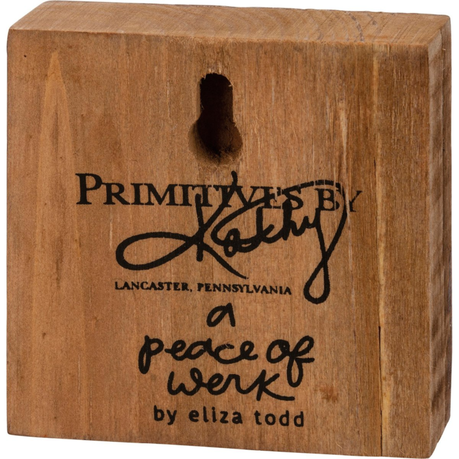 PRIMITIVES BY KATHY Block Sign - Strong Woman/Amazing Mom