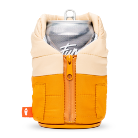 Puffin Coolers Llc PUFFY VEST COOZIE -BROWN/TAN