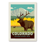 Pumpernickel Press STICKER-ELK COLORADO