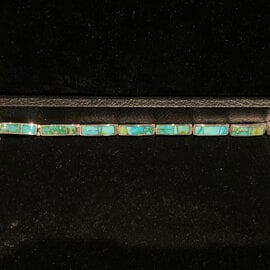 Morningstar Creations Bracelet - Sonoran Gold Turquoise w/ Silver Inlay