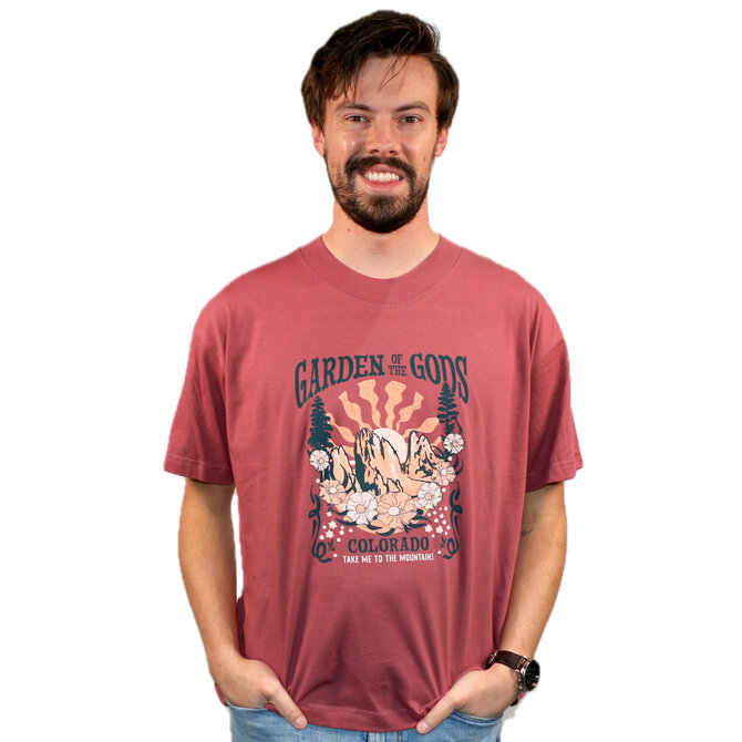 Ocean Beach Company T Shirt - Garden of the Gods Floral Frame