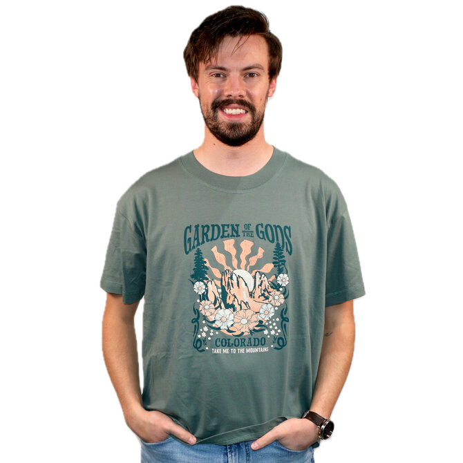 Ocean Beach Company T Shirt - Garden of the Gods Floral Frame