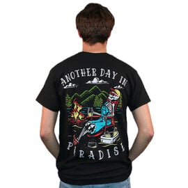AMERICAN RESORT GEAR Tee - Krazy Bones Bonfire & Mountains Tee