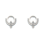 Bronwen Earring - Henna Silver Post