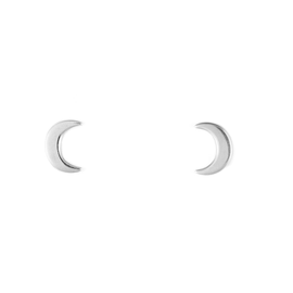 Bronwen Earring - Crescent Moon Silver Post