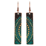 Rain Jewelry Collection Earring - Sun Medallion Bar Rain Jewelry Collection Earring - Sun Medallion Bar