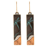 Rain Jewelry Collection Earring - Dragonfly Landscape Bar Rain Jewelry Collection Earring - Dragonfly Landscape Bar