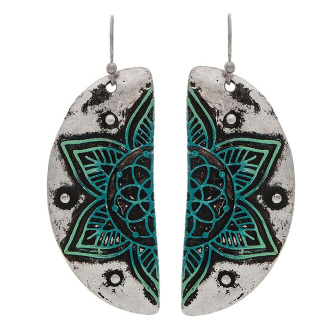 Rain Jewelry Collection Earring - 1/2 Flowers