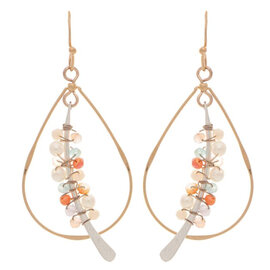 Rain Jewelry Collection Earring - Beaded Wrapped Mobile Rain Jewelry Collection Earring - Beaded Wrapped Mobile