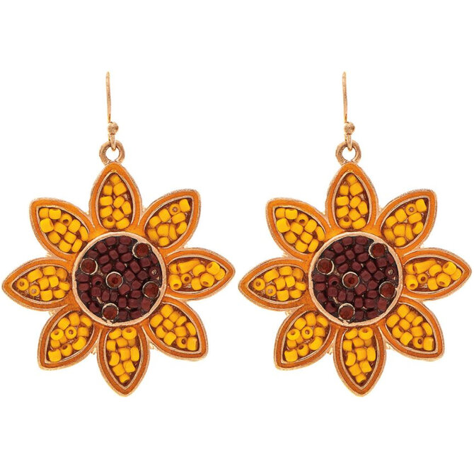 Rain Jewelry Collection Earring - Sunflower Bead