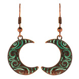Rain Jewelry Collection Earring - Crescent Moon Copper Rain Jewelry Collection Earring - Crescent Moon Copper