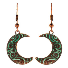 Rain Jewelry Collection E-CRESCENT MOON COPPER