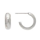 Rain Jewelry Collection Earring - 1/2" Hoops Silver