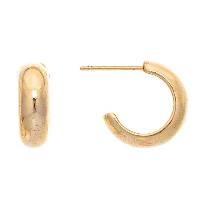 Rain Jewelry Collection E-1/2" HOOPS GLD
