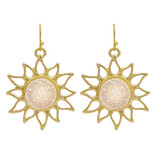 Rain Jewelry Collection Earring - Sun White Druzy