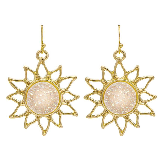 Rain Jewelry Collection E-SUN WHT DRUZY