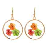 Rain Jewelry Collection E-ROUND FLOWERS PRESSED