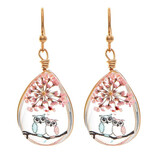 Rain Jewelry Collection Earring - Owls Teardrop
