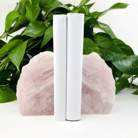 Rock Paradise BOOKENDS-ROSE QUARTZ LG