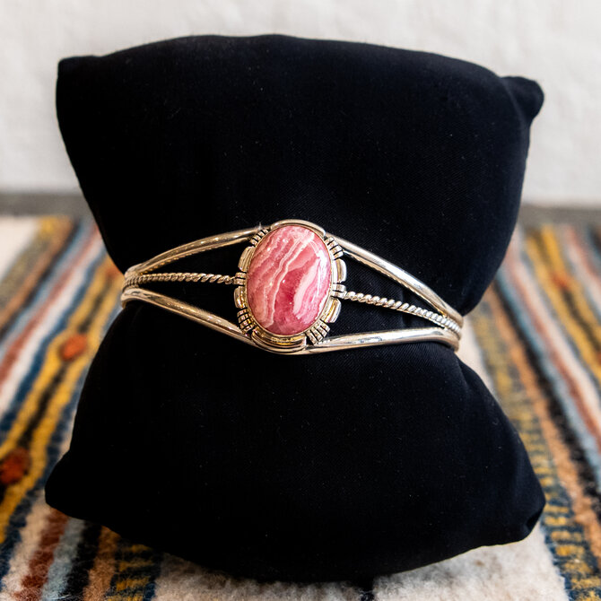 Silver Tq Llc Sterling Silver Cuff - Rhodochrosite