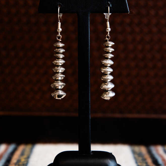Silver Tq Llc Earring - Navajo Pearls