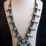 Silver Tq Llc Set - Golden Hills Turquoise/Jeff James