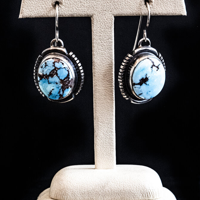 Silver Tq Llc Set - Golden Hills Turquoise/Jeff James