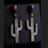 RUNNING BEAR Earring - Spiny Oyster Cactus Drop