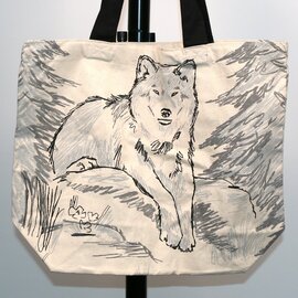Art Studio Co Tote Bag - Wolf Relaxing