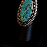 BILAGAANAS Ring - Kingman Turquoise Oval