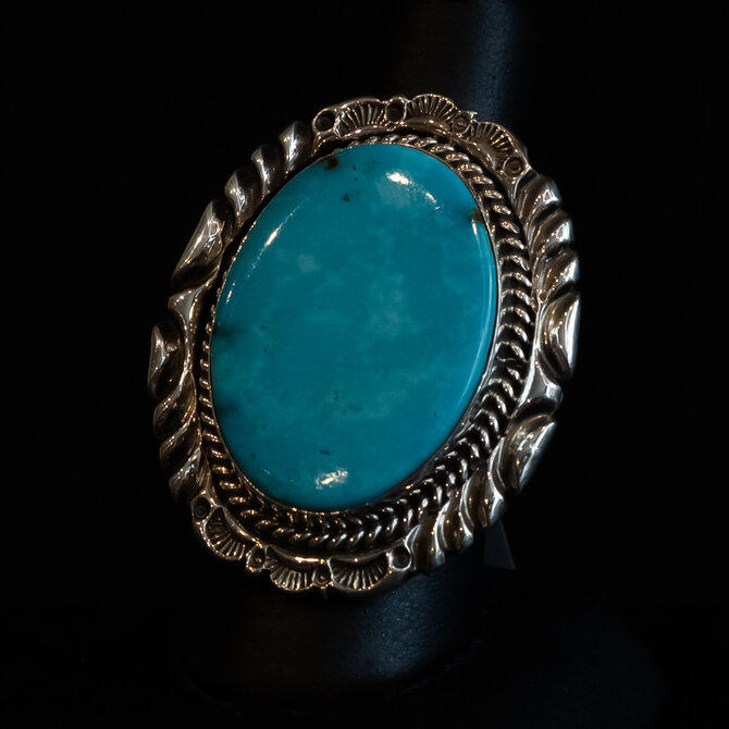 WINFIELD TRADING Ring - Turquoise Large Cut Bezel