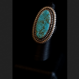 BILAGAANAS Ring - Kingman Turquoise Oval