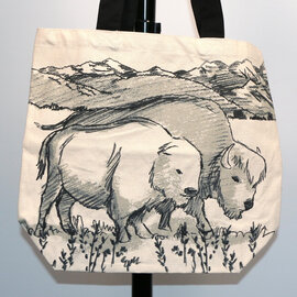 Art Studio Co Tote Bag - Buffalo Black & White